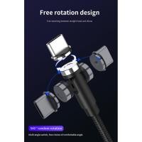 ราคา Rigid 439 Micro Usb สายเคเบิ้ลข้อมูล Type C สายชาร์จแม่เหล็กหมุนได้อย่างรวดเร็ว (3285829751)