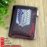 ราคา กระเป๋าสตางค์ใบสั้นกระเป๋าใส่เหรียญลายการ์ตูนอนิเมะ Attack On Titan (2934549176)