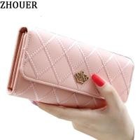 ราคา กระเป๋าสตางค์ใบยาวแฟชั่นสําหรับสตรีลายมงกุฎใส่สบาย Jx150Z (3258327856)