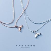 ราคา สร้อยคอเงิน S925 จี้หางปลาคู่สไตล์เกาหลี 4EFXA (3045370601)