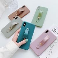 ราคา เคส Samsung A02 J8 J7 J6 J6+ J4 J4+ A7 A6 A6+ A70 Plus Prime 2018 Candy Simplicity Solid Color Soft Case Cover+Wristband (3676639587)