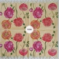 ราคา Decoupage กระดาษทิชชู่สไตล์ยุโรปขนาด 33x33 ซม. Te 1383 ฐานสีส้ม (4280514024)