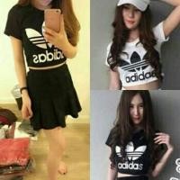 ราคา เสื้อยืดสตรี / เสื้อแขนสั้น / Adidas Crop / Allsize (4981025063)