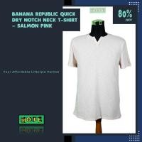 ราคา Original BNWOT Banana Republic Henley เสื้อยืดลําลองสําหรับผู้ชายแขนสั้นคอกลมสีชมพู (3036351518)