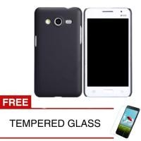 ราคา เคสสําหรับ Samsung Galaxy Core 2 / G355 - เคสกระจกนิรภัยแบบบางสีดําด้าน + ฟรีกระจกนิรภัย (5380872181)