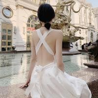 ราคา เดรสสายเดี่ยว เดรสสายเดี่ยวโชว์หลัง เดรสยาวมินิมอล เดรสยาว (4263871924)