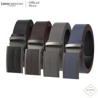 ราคา Louis Montini Automatic Buckle Belt เข็มขัดหนังแท้ เข็มขัดหัวออโต้เมติก ผู้ชาย หนังวัวแท้ Business Men Belt MGN364 (3802032995)