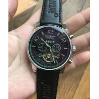 ราคา Montblanc Montblanc, Tourbillon นาฬิกาข้อมือสายหนังวัวแท้สําหรับผู้ชาย (3761518360)