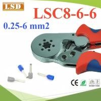 ราคา LSD-LSC8-6-6 คีมย้ำหางปลา คอร์ทเอ็นด์ หกเหลี่ยม ขนาด 0.25-6 mm² AWG 24-10 รุ่น LSD-LSC8-6-6 (194184216)