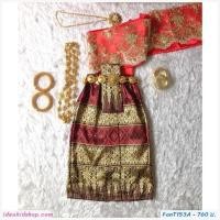 ราคา ชุดไทยสไบลูกไม้+ผ้าถุง การะเกด สินค้าเด็กคุณภาพจาก IdeaKidShop (2017791682)