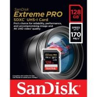 ราคา SanDisk Extreme Pro SD Card 128GB ความเร็ว อ่าน 170MB/s เขียน 90MB/s (SDSDXXY-128G-GN4IN) (1992012408)