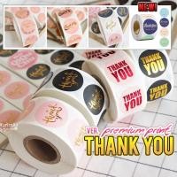 ราคา {พร้อมส่ง} ใหม่ สติ๊กเกอร์ "Thank You" Ver.Premium Print (วงกลม 1 นิ้ว) (3003289285)