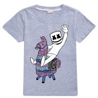 ราคา เสื้อยืดคอกลมแขนสั้นพิมพ์ลายการ์ตูน Marshmello Dj Music สําหรับเด็ก (3161863369)