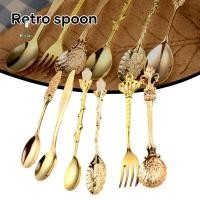 ราคา ช้อนกาแฟช้อนขนมหวานช้อนกาแฟช้อนล่างสีทองสีเงินสีบรอนซ์ 6 ชุด (3034192354)