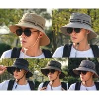 ราคา (XC) หมวกบักเก็ต หมวกเดินป่า หมวกกันแดด มีสายคล้องคอ (4344473035)