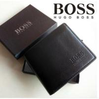 ราคา กระเป๋าสตางค์แฟชั่น Hugo Boss ใบสั้นสีดํา (6450722498)