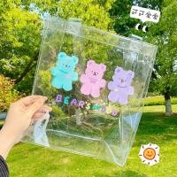 ราคา กระเป๋าสะพายไหล่ Pvc ลายการ์ตูนหมีสไตล์เกาหลี (4786801556)