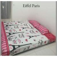 ราคา ผ้าปูที่นอนโฮมเมดผ้าลินินขนาด 180 160 120 สีแดงลายปารีสหอไอเฟล (3581158935)