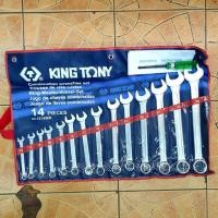 ราคา Kingtony แหวนข้างปากตาย ประแจแหวนข้างปากตาย 14ตัวชุด 10-32 มิล ของแท้100% (4132864182)