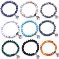ราคา เครื่องประดับสร้อยข้อมือลูกปัดหินธรรมชาติลาวาลาวาจี้ต้นไม้ลาวาของขวัญผู้ชายผู้หญิง (5051822448)