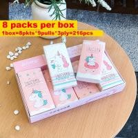 ราคา กระดาษทิชชู่พิมพ์ลายยูนิคอร์นขนาดเล็กแบบพกพา 8 ชิ้น (3947633678)
