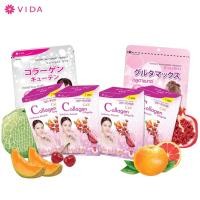 ราคา [Exclusive Pro](VIDA)Glutamax 30 capsules 1 Sachets+ Vida Collagen Q10 52 1 Sachets+Vida Collagen C&E 7 Sachets 4 Pack (3618106551)