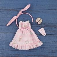 ราคา เสื้อผ้าตุ๊กตาบลายธ์ สีชมพู สำหรับ blythe licca azone (4743064651)