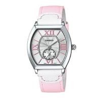 ราคา Casio Standard นาฬิกาข้อมือสุภาพสตรี สีชมพู สายหนัง รุ่น LTP-E114L-4A1DF (295586169)