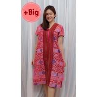 ราคา No.9073 ชุดเดรส ผ้าฝ้ายผ้าพื้นเมือง​ สาวอวบ (1546532335)