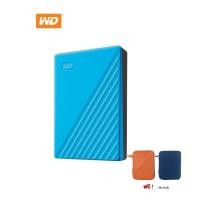 ราคา WD 5 TB External Hard Drive ฮาร์ดดิสพกพา รุ่น NEW My Passport 2019,5 TB,USB 3.0,BLUE (7111498524)