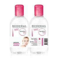 Bioderma Sensibio H2O (Twin Pack) 500ml (ไบโอเดอร์มา เซ็นซิบิโอ เอชทูโอ ผลิตภัณฑ์ทำความสะอาดผิวหน้าโดยไม่ต้องใช้น้ำ 500 มล. x 2 ขวด)