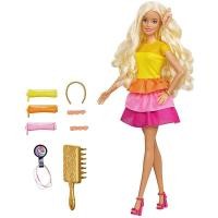ราคา Barbie Ultimate Curls™ Doll and Playset ตุ๊กตา บาร์บี้ ชุดทำผม ม้วนผมลอน ของเล่น ของเล่นเด็ก GBK24 CH (7233864199)