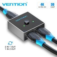 ราคา Vention ตัวสลับวิดีโอ bi-direction 4K HDMI 2.0 1 เข้า 2 ออก หรือ 2 เข้า 1 ออก สำหรับ นำไปใช้กับ PS4 กล่อง TV (2076258971)