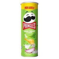 ราคา PRINGLES พริงเกิ้ล มันฝรั่งทอดกรอบ รสซาวครีมและหัวหอม 107 กรัม (2724307583)