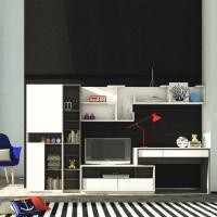 ราคา SB DESIGN SQUARE SB FURNITURE ชุดวางทีวี Spazz ตู้โชว์+วางทีวี สีเทา (4038683695)