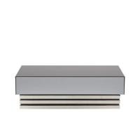 ราคา SB DESIGN SQUARE SB FURNITURE โต๊ะกลาง โต๊ะกลางเหล็กท๊อปกระจก Soliko ขนาด 120x60x39 ซม. - สีดำ (5636596631)