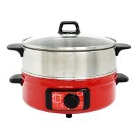 ราคา OXYGEN กระทะไฟฟ้า ซึ้งนึ่ง รุ่น KW-371 (สีแดง) ฝาแก้ว หม้อสุกี้ หม้อต้ม หม้ออเนกประสงค์ หม้อสเตนเลส (7475032598)
