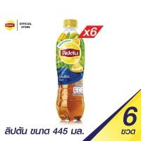 ราคา [แพ็ค 6 ขวด] Lipton ลิปตัน เลมอน ขวด ขนาด 445 มล. (PepsiCo) (8047530824)