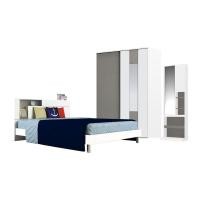 ราคา SB DESIGN SQUARE SB FURNITURE ชุดห้องนอน Spazz ขนาด 5 ฟุต สีขาว (3278391514)