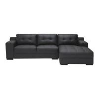 ราคา SB DESIGN SQUARE SB FURNITURE โซฟาหนังแท้ โซฟาเข้ามุมขวา Moline ขนาด 265x170x77 ซม. - สีน้ำตาล (5636598963)