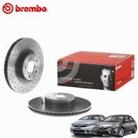 ราคา Brembo Xtra จานเบรค หน้า-หลัง Honda Civic Fd 1.8 2.0 FB 1.8s 2006-2015 จานเบรคแต่งเจาะรู (9661739830)