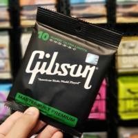 ราคา พร้อมส่ง ครบชุด 6 เส้น สายกีต้าร์ โปร่ง Gibson สายกีต้าร์โปร่ง กิฟสัน เบอร์ 10 (1664544346)