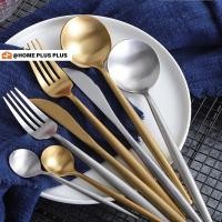 ราคา ชุดช้อน ส้อม มีด ชนิดสเตนเลส สีเงิน สีทอง เครื่องใช้บนโต๊ะอาหาร สไตล์นอร์ดิก ส้อมทอง ช้อนทอง มีดทองคำ (3004759429)
