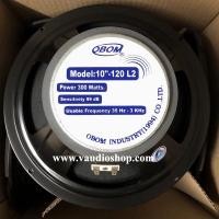 ราคา ดอกลำโพง 10 นิ้ว OBOM 10"-120 L2 (300W) ขอบแข็ง ล็อตใหม่ 6/2564 จำนวน 1 ตัว ลำโพง OBOM 10" 120L2 (4534875775)