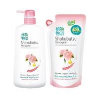 ราคา SHOKUBUTSU ครีมอาบน้ำ โชกุบุสซึ สูตร เจแปนนิส คาเมลเลีย Japanese Camellia 500 มล 1 ขวด ถุงเติม 500 มล (1998158157)