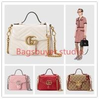 ราคา Gucci GG Marmont กระเป๋าถือ ของแท้ 100 27 CM (9561630081)