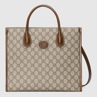 ราคา Gucci GG กระเป๋าโท้ทใบเล็ก GG Supreme canvas แบบใหม่ ของแท้ 100 (9837607068)