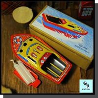 ราคา เรือป๊อกแป๊ก เรือเทียน ของเล่นโบราณ ของเล่นสังกะสี (2536322706)