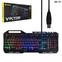 ราคา Nubwo NK 47 VIKTOR Rubber Dome switch Gaming Keyboard คียบอร์ดเกมมิ่ง มีที่ตั้งมือถือ (979911432)