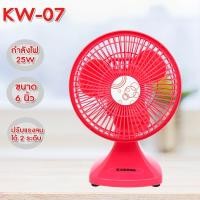 ราคา พัดลมตั้งโต๊ะ คละสี ขนาด 6 นิ้ว รุ่น KW 07 พัดลมตั้งโต๊ะ พัดลมตัวเล็ก (15426549745)
